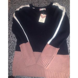 Color block sweater